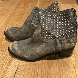 Dolce Vita distressed Silver Studded Boots